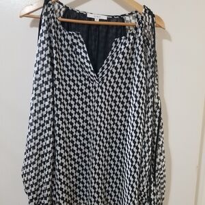 Cleo Black and White Top Women's XL